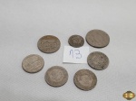 Lote de 7 moedas antigas para colecionador.