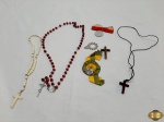 Lote com diversos itens sacros.