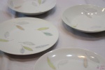 4 Pratos Fundo Sopa Porcelana Rosenthal Alemã Folhas. MEDINDO: 4 PRATOS DE SOPA: 22,5CM DE DIÂMETRO X 4CM DE ALTURA