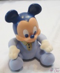 Bebe Mickey Da Estrela Cabeça Vinil Corpo Algodão. Em otimo estado de conservação Decada de 80