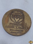 Medalha ACM do primeiro seminário de educação física de 27-11 à 02-12-1972 Guanabara. Campanha Copersucar da Boa Forma Física. Medindo 7cm de diâmetro.