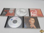 Lote de 5 cds originais diversos, composto de Gal Costa, Bob Marley, etc.