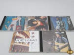 Lote de 5 cds originais diversos, composto de Elza Soares, Fortissimo, etc.