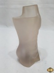 Porta treco em resina acrílica fosca na forma de busto masculino, assinado Mapaf. Medindo 16cm de altura.