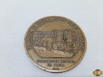 Medalha em bronze comemorativa do Homenagem do Governo Antônio Carlos Magalhães. Medindo 6cm de diâmetro.