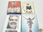 Lote com 4 dvds originais, composto de Bonequinha de luxo, O iluminado, etc.