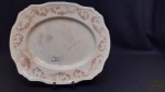 Alfred Meakin-Travessa rasa faiança Inglesa floral. Medida 31cm x 26 cm . Com  algumas marcas do tempo