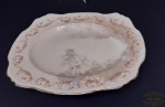 Alfred Meakin. Grande Travessa retangular porcelana  floral Inglesa . Medida 42 cm x 35 cm. Apresentam manchas  do tempo
