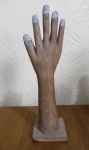 EX-VOTO, ESCULTURA EM MADEIRA com Mão, 27cm, proveniente Canindé, CE.