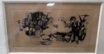 MARIA LEONTINA, Composição surreal, gravura em metal, 19x33cm, assinada e numerada 18/100, datada 1964.