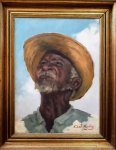 ANTONIO GODOY (1899/1975),  Olhando para o céu,  o.s.e., 40 x 30cm, assinado.