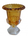 WOLFF - Vaso estilo grego-romano em double color. Medida 15 cm de altura.