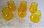 BOHEMIA  - Jogo de taças gourmet em cristal para vinho no tom  âmbar da famosa Bohemia.