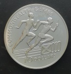 JAMAICA - 10 DOLLARS - 1986 - PRATA - PROOF - ESTIMATIVA 180,00