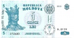 MOLDOVA - 5 LEI - 2013 - FE - ESTIMATIVA 30,00