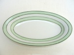 Petisqueira Oval Porcelana De Limoges Francesa. MEDINDO: 23,5 CM X 12,5 CM X 2,5 CM DE ALTURA