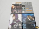 Lote de 4 dvds originais, composto de Justin Bieber, Beegees, etc.