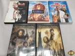 Lote com 5 dvd's originais, composto de Rei Leão 2, O senhor dos anéis, etc.