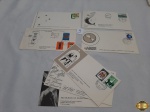 Lote composto de 7 envelopes com selos "primeiro dia de circulação".