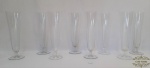 8 taças fluts para champagne  em  cristal  tranlucido. Medida 20 cm de altura