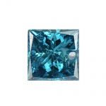 DIAMANTE - Raro diamante azul de 0.11 ct medindo 2.66 x 2.64 x 1.82 mm , tratamento 100% natural de excelente qualidade e clareza I1 / I2 . Clássica lapidação Princess , origem África . ótimo investimento para montar uma joia de qualidade .