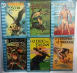 Tarzan - Edgar Rice Burroght - 1968 - 7ª edição - 6 volumes