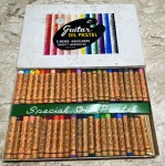 Conjunto de Giz de cera GUITAR OIL PASTEL com 48 cores - pouquíssimo uso.