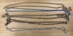 Lote de correntes em metal ( 5 peças ) para utilização diversas .(FK)