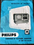 Antigo manual de instruções do aparelho Radiofone PHILLIPS 