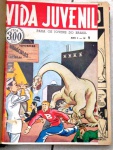 Antiga Revista encardenada VIDA JUVENIL - 1947 - Em quadrinhos - Nºs 1 ao 10 - Bem Conservadas - Marcas do Tempo  (na)