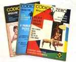 3 Antigas revistas policiais CÓDIGO ZERO  - Revista mensal - 1948 - No estado (na)