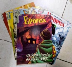Antiga e Rara Coleção EPOPÉIA - nºs 21 ao 30 - Excelente estado - Marcas do tempo  (na)