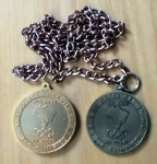 Duas medalhas - Ano Olimpico - 73º Aniversário do Esporte Clube Pinheiros . (Fk)