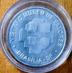 Medalha do Museu de Valores de Brasilia - no acrilico  (Fk)
