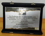 Placa de mérito da FAEMG para OLERICULTURA - Grande - 2001 - Não nominal .  (AM)