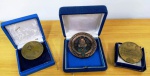 Antigo conjunto de medalhas da RFFSA - Rede Ferróviaria Federal - No estojo  (AM)