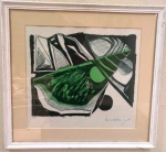 Quadro Serigrafia - EMANOEL ARAÚJO DE ARAUJO - ACID - 1971 - emoldurado com vidro - Mede: 60 x 55  cm