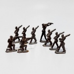 SOLDADINHOS ANTIGOS DE CHUMBO LOTE COM NOVE (9)