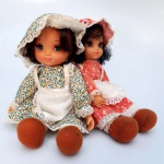 BONECA TROLL 2 UNIDADES DEC. 80 COM 25,0 CM.