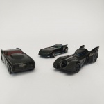 LOTE COM 3 CARRINHO DE FERRO MINIATURA DO BATMAN.