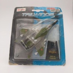 MINIATURA DO AVIÃO AMERICANO MIG 29 FULCRUM. CONFECCIONADO EM METAL, DA MARCA MAISTO, NA ESCALA 1:144.