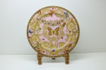 ROSENTHAL - VERSACE - Lindo prato decorativo em porcelana alemã Luxo Butterfly . Med. 31 cm.