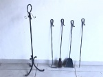 DIVERSOS - Kit para lareira em ferro, completa.