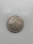 NUMISMÁTICA - Letcher Mint 1974 - prata fina, 1 OZ 999. Anverso representando águia em pé sobre rocha com asas estendidas, sobre um faixa com a inscrição "ONE TRY ONCE"  e antiverso a inscrição que indica sua origem e atesta sua qualidade. Peso 31gr.