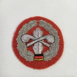 MILITARIA - Distintivo / Patch do Exército Alemão com fios de prata - 45