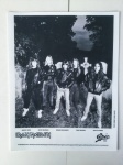 Antiga foto promocional da banda IRON MAIDEN distribuída pela gravadora. 1990.