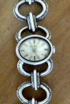 RELÓGIO SUIÇO ESKA, com caixa em prata de lei " MFS 925", medida total 19cm, relógio 2cm, no estado (relógio não foi testado).