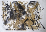 ERMELINDO NARDIM,  Abstrato, serigrafia, 95 x 67cm, assinada, P.I., sem moldura, pequenas manchas.