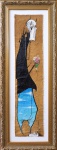BUGRE,  Personagem Sórdido, graffiti sobre lona reciclável, 110 x 42cm, assinado GEJO (Maldito),  Revolução dos Bichos, graffiti sobre cartão, 50 x 66cm, assinado e datado 2008.