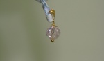 Pingente  Em Ouro Amarelo 18k, Com Zirconia Rosa 19mm, Peso: 0,3g, Valor de Mercado: R$ 200,00